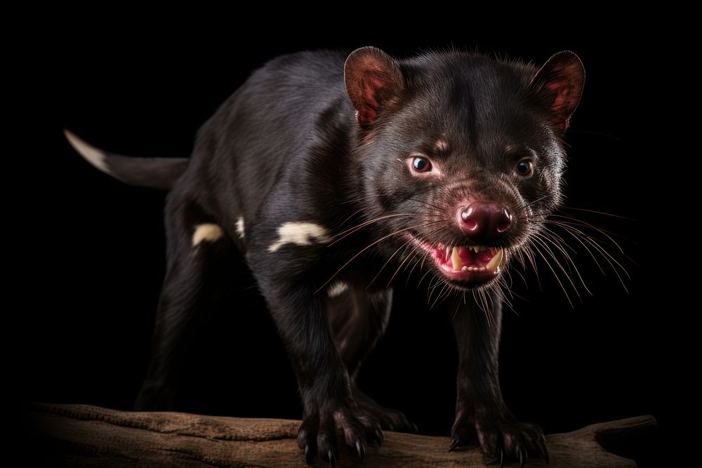 Tasmanian devil wildlife mammal animal. AI generated Image by rawpixel.