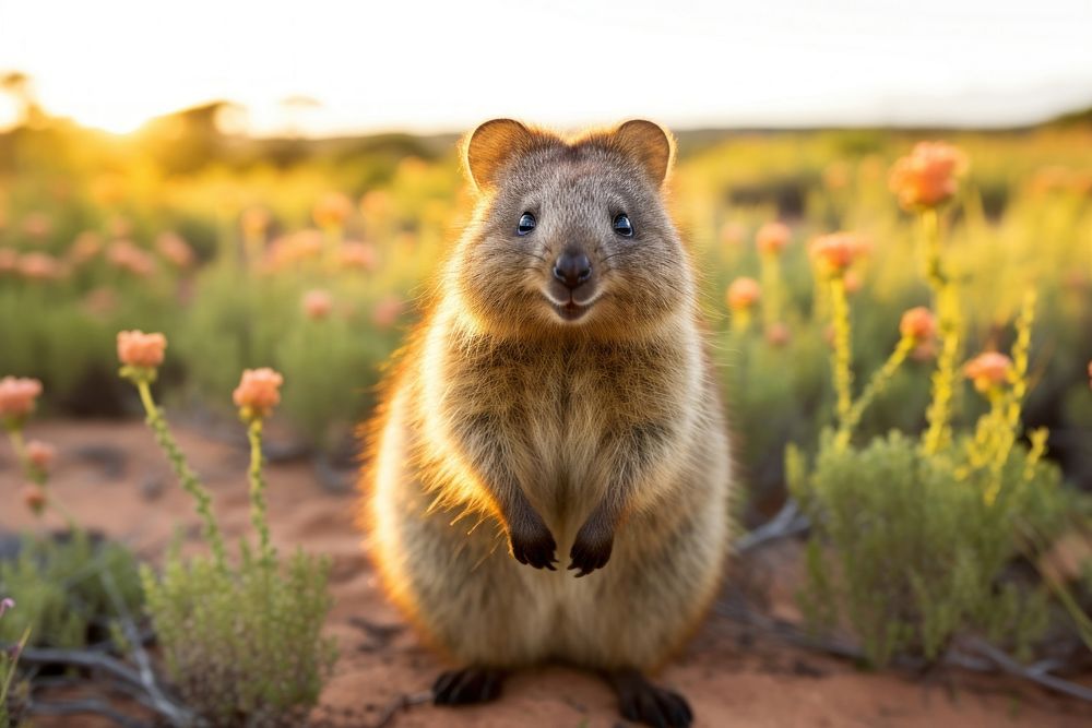 Quokka mammal animal rodent. AI generated Image by rawpixel.