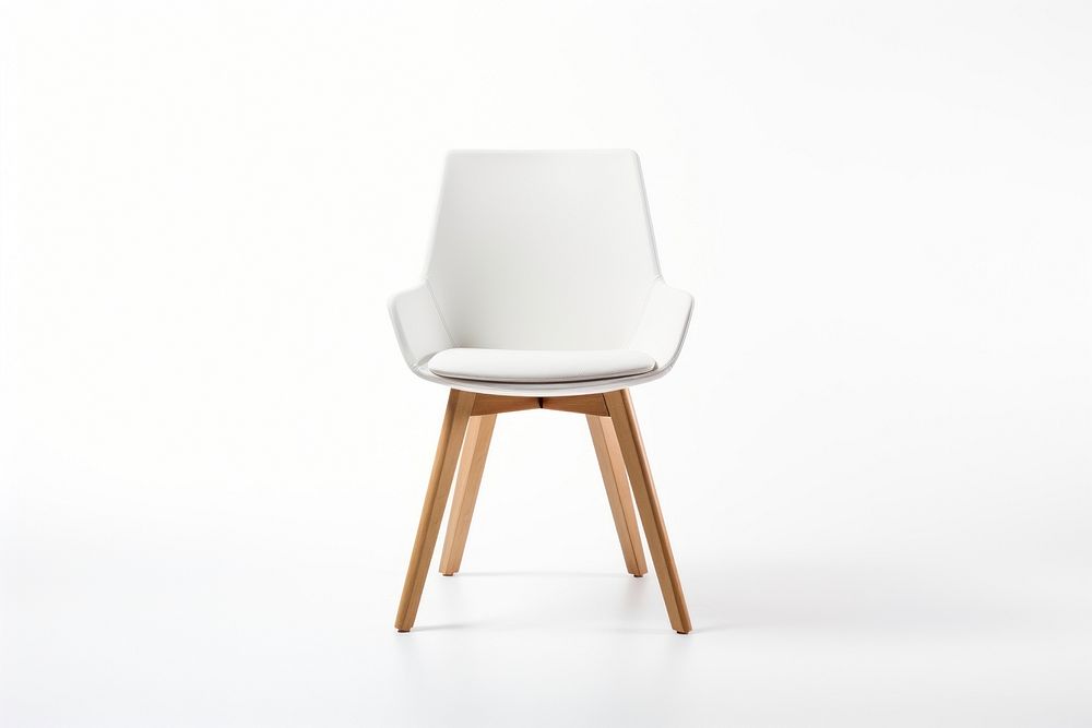 Chair furniture white wood. AI generated Image by rawpixel.