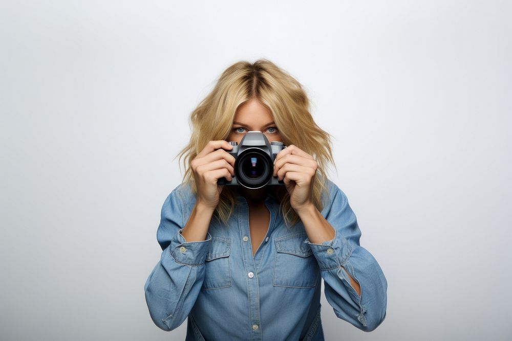 Woman photographer portrait camera adult. AI generated Image by rawpixel.