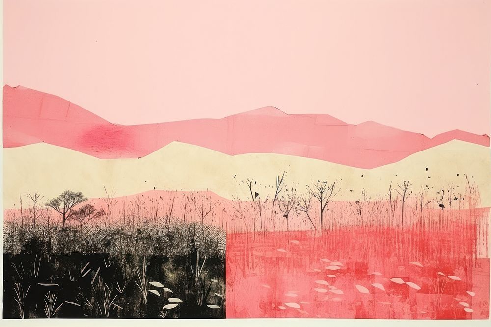 Art painting land tranquility. 