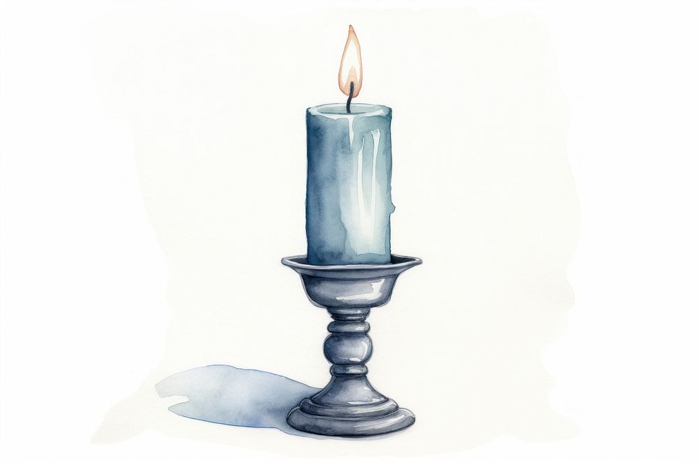 Vintage candle holder spirituality candlestick creativity. AI generated Image by rawpixel.