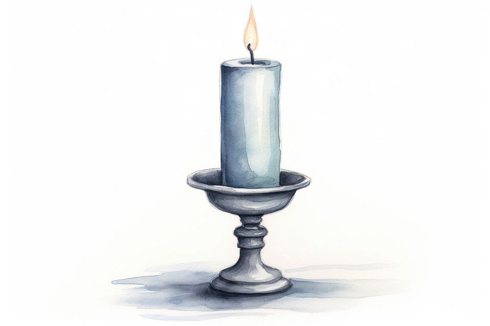 Vintage candle holder spirituality candlestick lighting. AI generated Image by rawpixel.