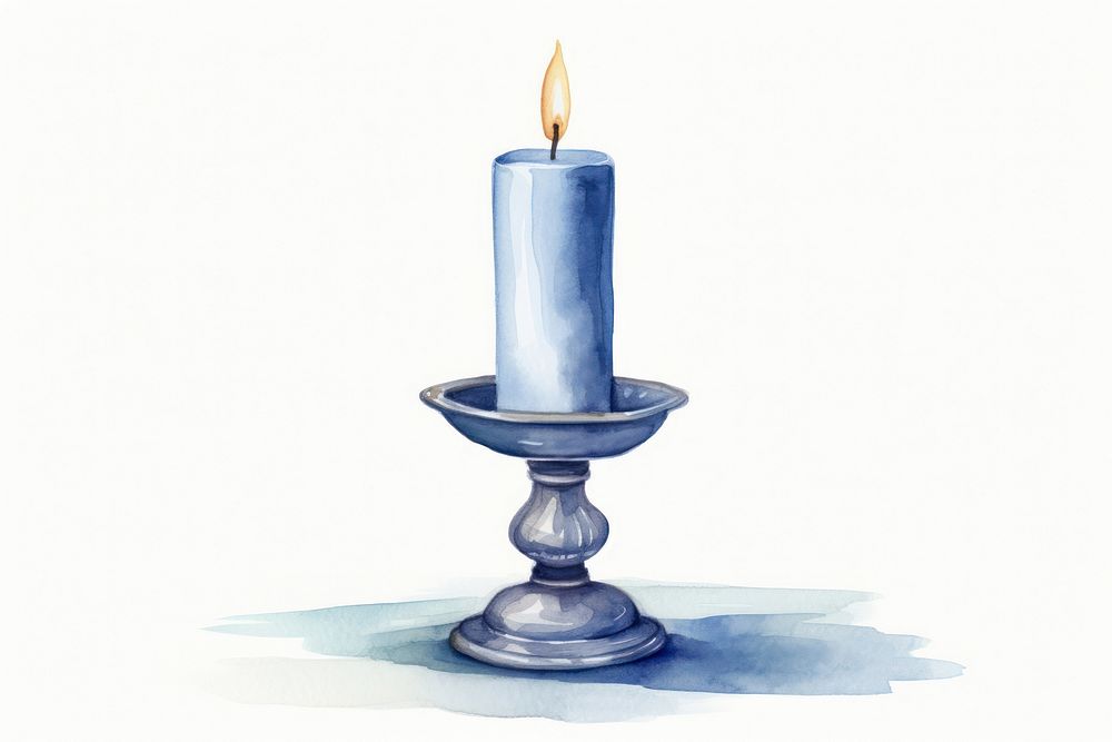 Vintage candle holder spirituality candlestick lighting. AI generated Image by rawpixel.