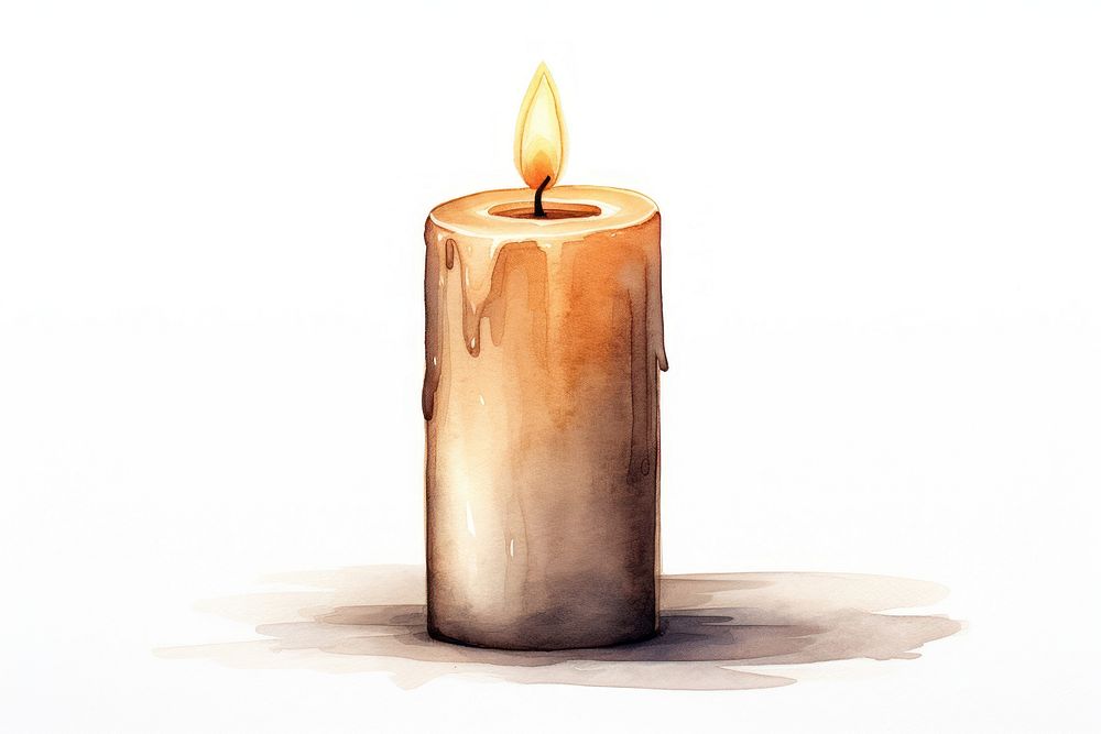 Candle fire cylinder lighting. AI generated Image by rawpixel.