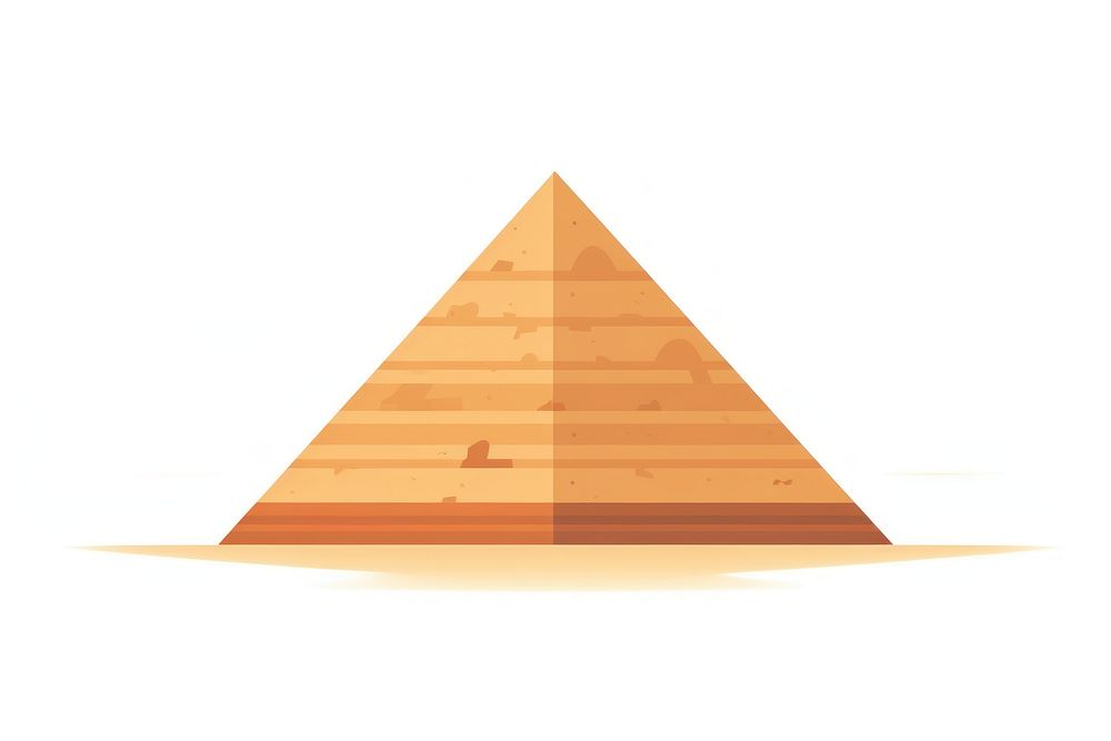 A pyramid architecture white background appliance. AI generated Image by rawpixel.