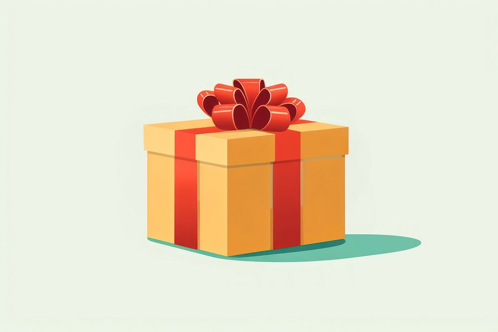A christmas gift box ribbon celebration anniversary. AI generated Image by rawpixel.