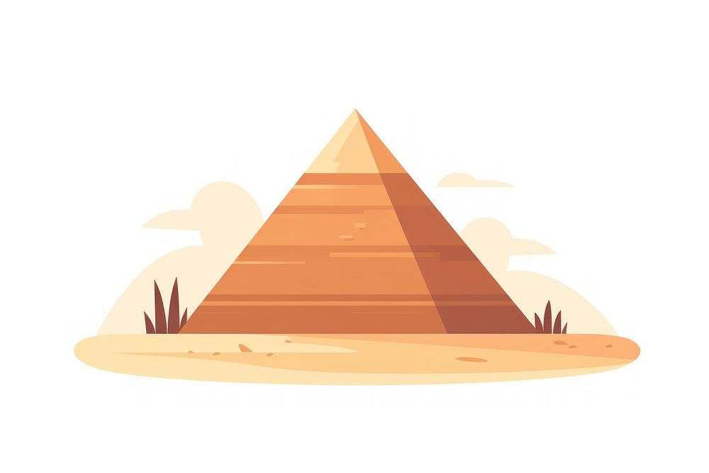 A pyramid architecture outdoors triangle. AI generated Image by rawpixel.