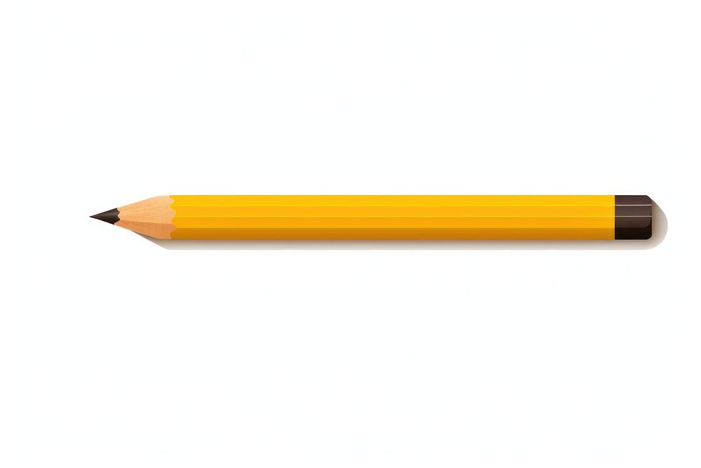 Pencil yellow white background ammunition. AI generated Image by rawpixel.