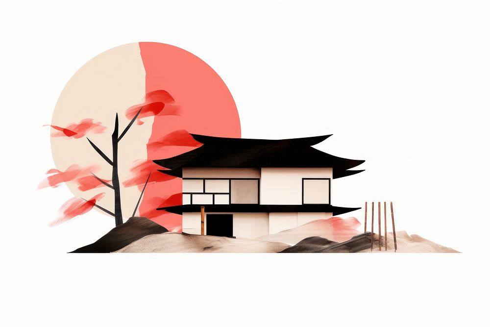 Tea house outdoors art architecture. AI generated Image by rawpixel.