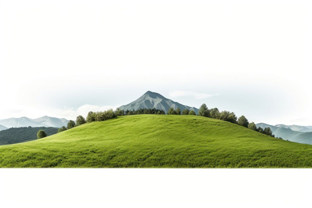 Hill landscape grassland panoramic. AI generated Image by rawpixel.