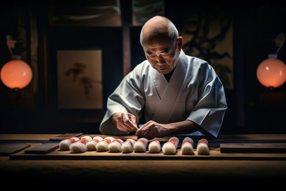 Chef working adult concentration. AI generated Image by rawpixel.