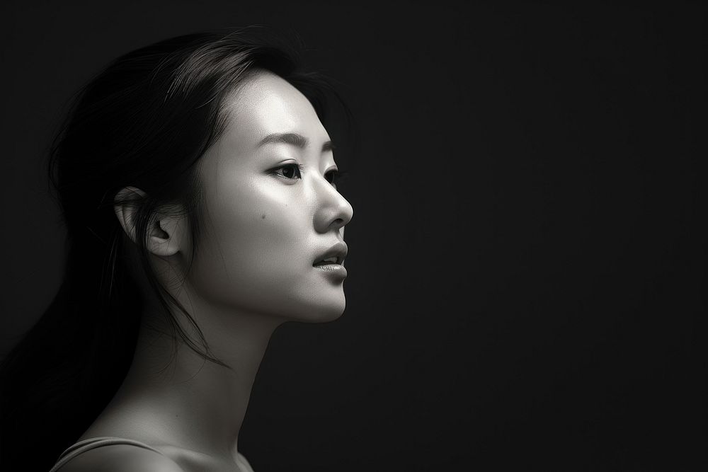 Asian woman photography portrait adult. AI generated Image by rawpixel.