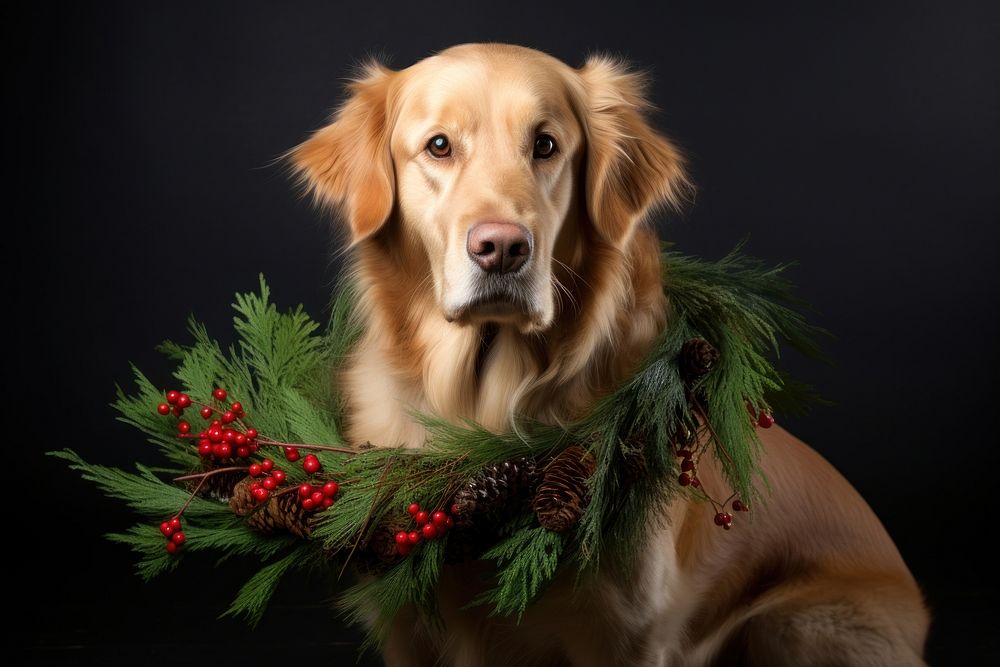 Dog christmas animal mammal. 