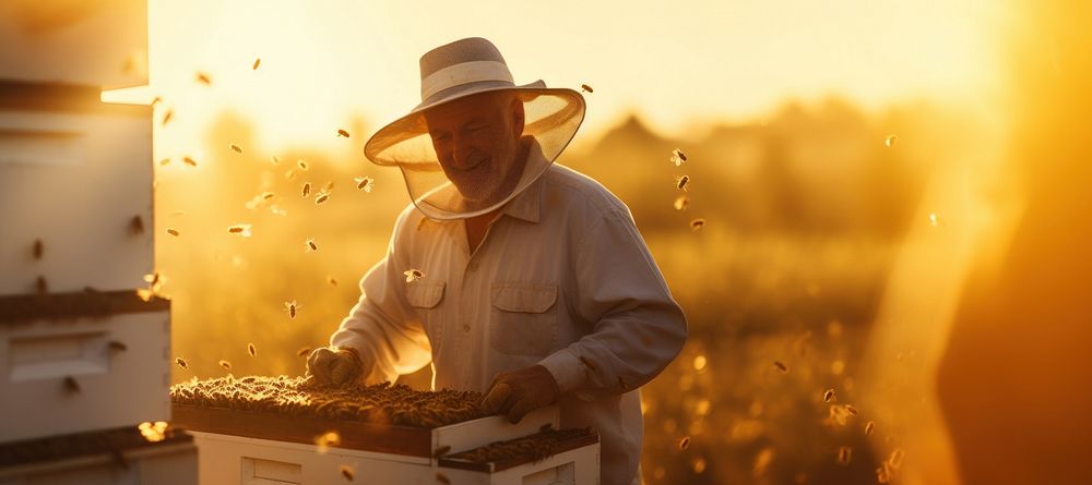 Beekeeper beekeeper apiary adult. AI generated Image by rawpixel.