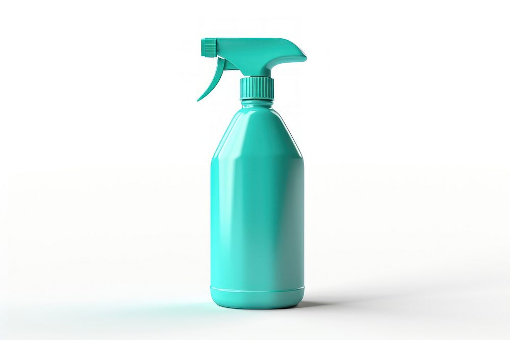 Bottle white background turquoise container. AI generated Image by rawpixel.