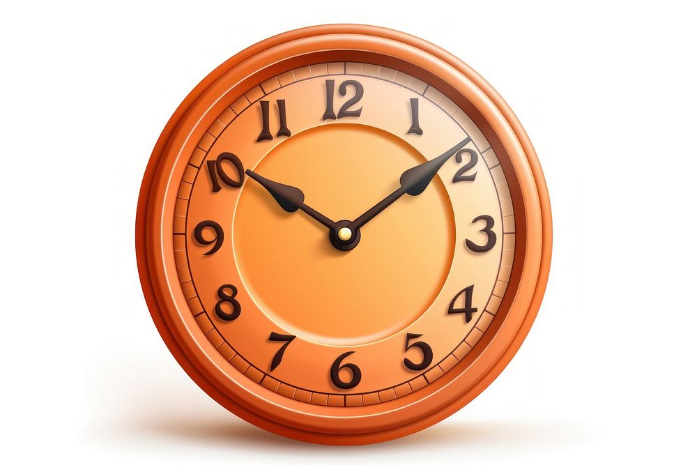 Clock white background furniture deadline. AI generated Image by rawpixel.