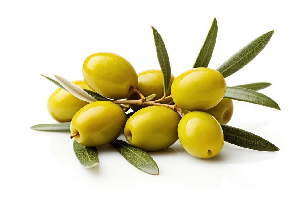 Manzanilla olives fruit plant food. AI generated Image by rawpixel.