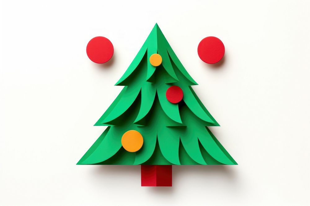 Chrismas tree christmas white background celebration. AI generated Image by rawpixel.