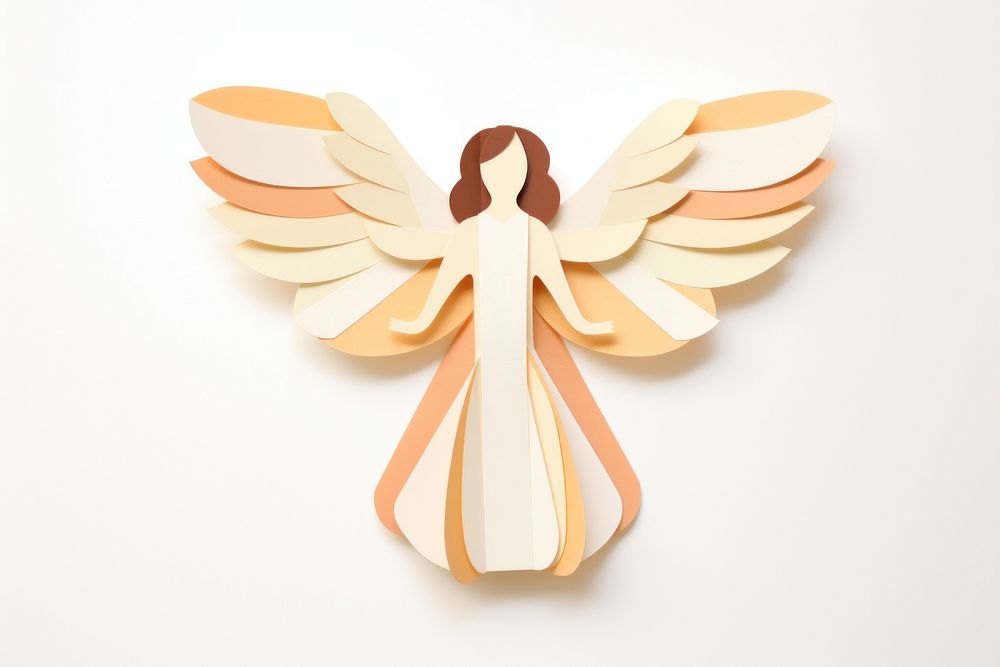 Angel paper craft art. AI generated Image by rawpixel.