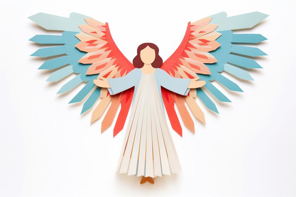 Angel craft paper art. AI generated Image by rawpixel.