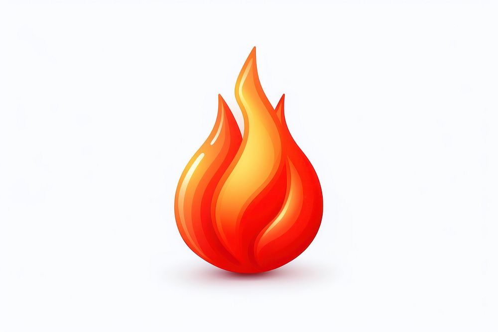 Fire flame icon burning red art. AI generated Image by rawpixel.