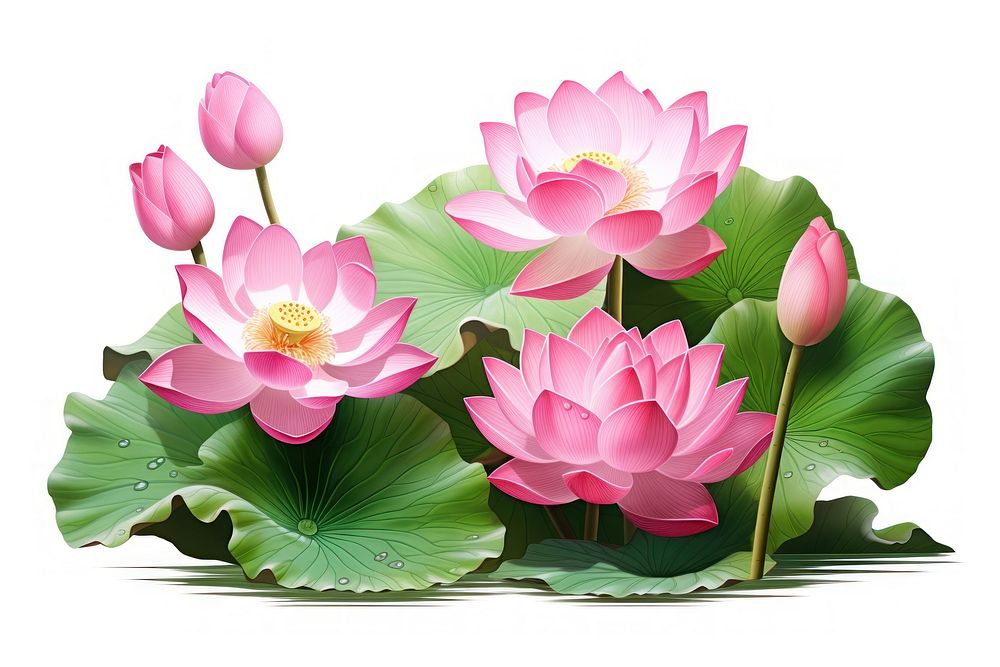 Lotus flower plant petal. AI generated Image by rawpixel.