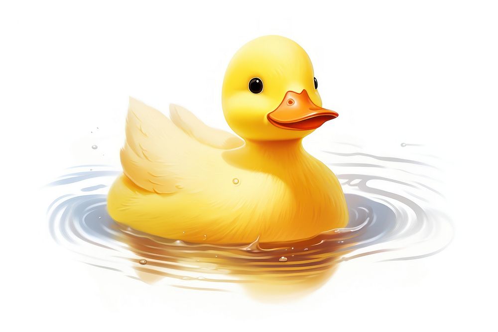 Rubber duck outdoors animal nature. AI generated Image by rawpixel.