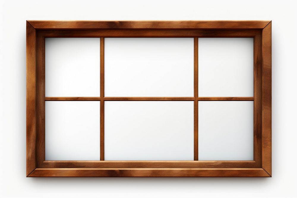 Wooden window frame backgrounds brown white. AI generated Image by rawpixel.