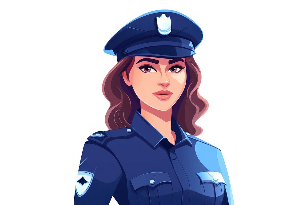 Police woman cartoon adult human. AI generated Image by rawpixel.