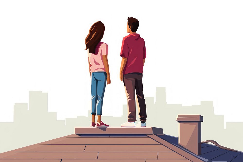 Architecture standing cartoon adult. AI generated Image by rawpixel.
