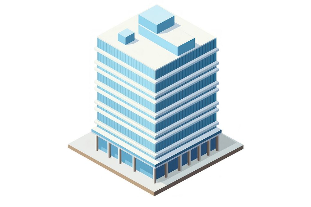Skyscraper roof icon architecture building city. AI generated Image by rawpixel.