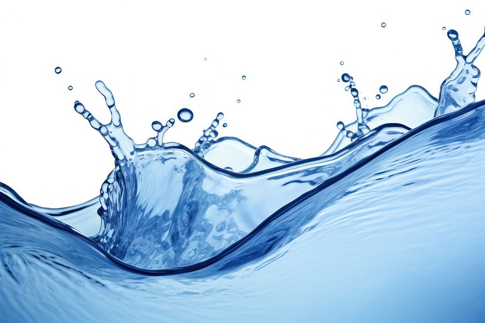 Water backgrounds wave blue. AI generated Image by rawpixel.