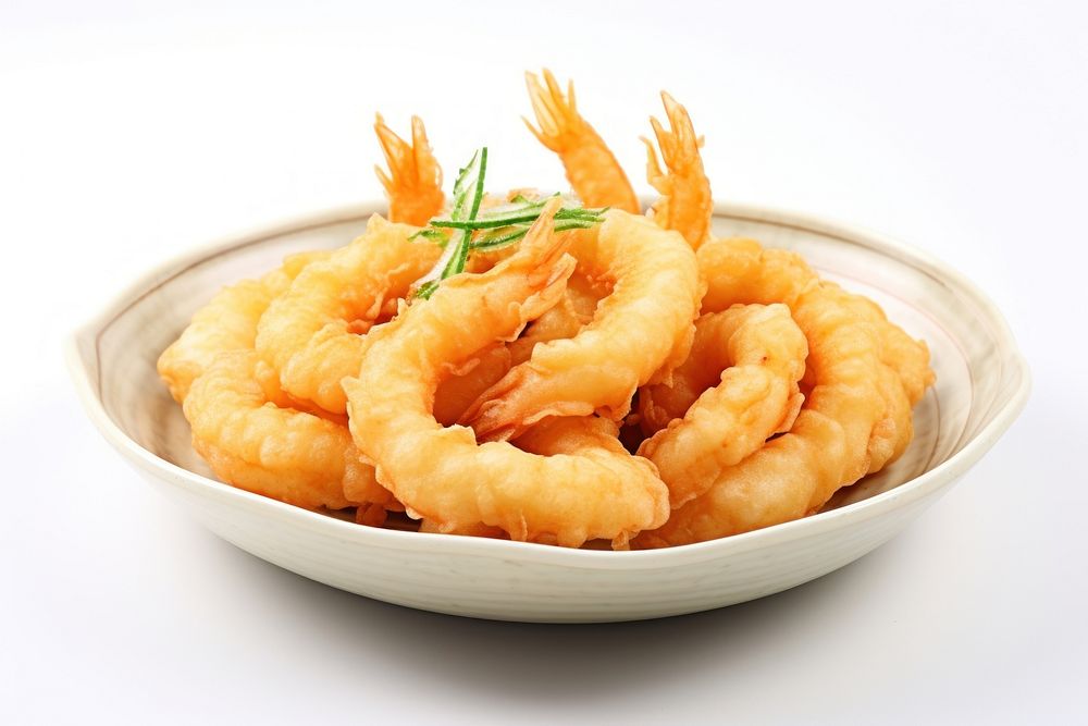Seafood tempura shrimp plate. AI generated Image by rawpixel.