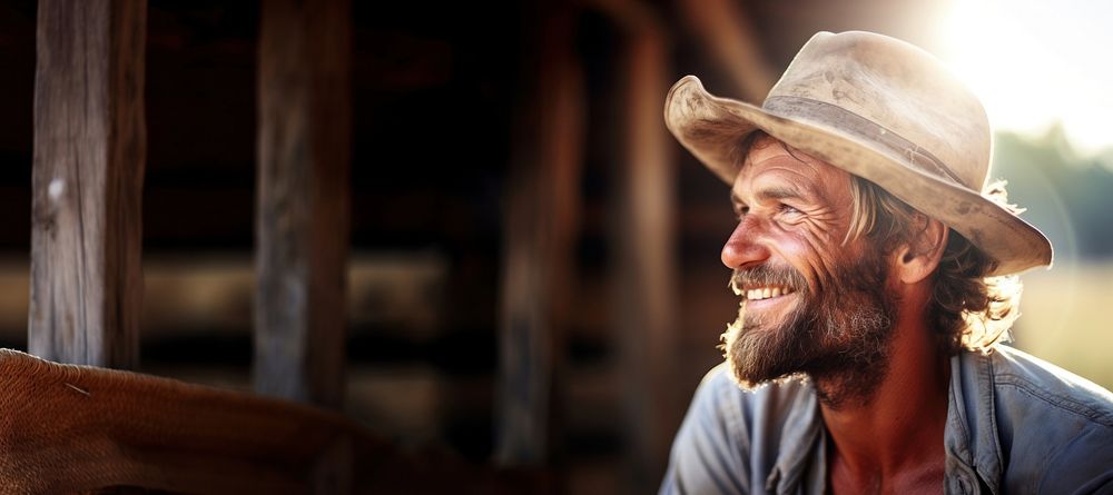 Country man smile portrait adult. AI generated Image by rawpixel.