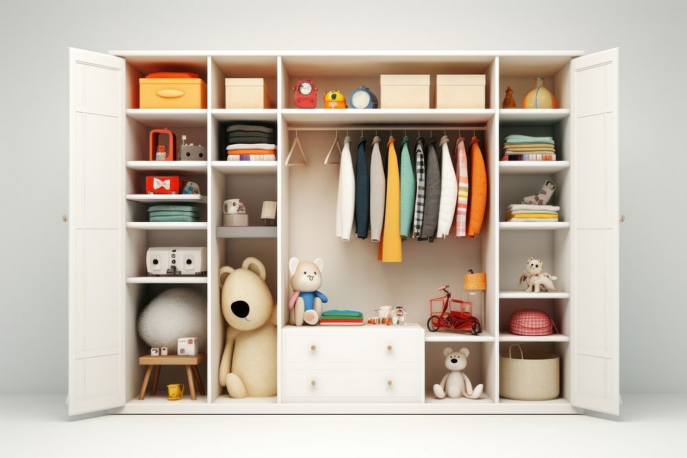 Kid closet furniture cupboard toy. AI generated Image by rawpixel.