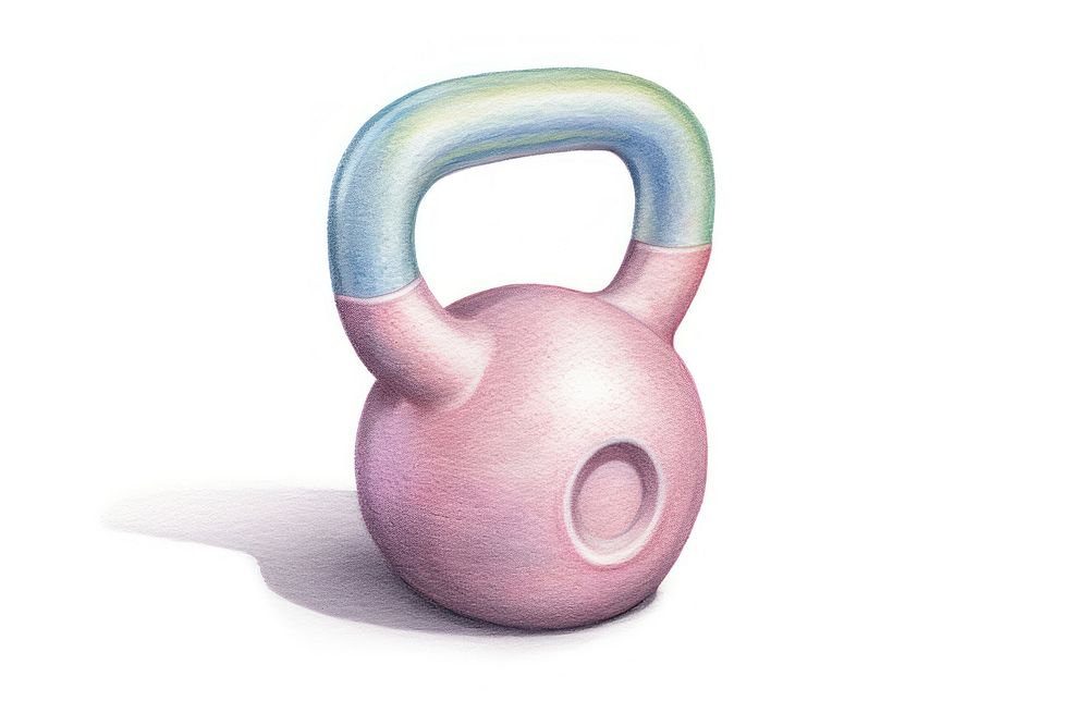 A 35lb kettlebell gym exercise weight. AI generated Image by rawpixel.