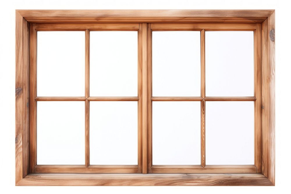 Wooden window frame backgrounds brown white background. AI generated Image by rawpixel.