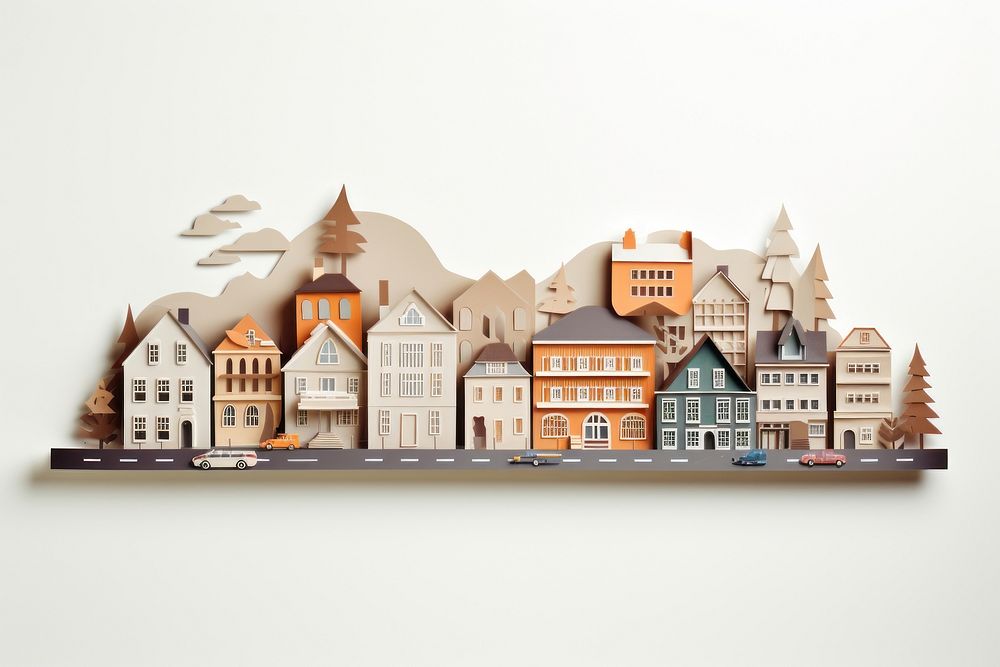 Town architecture building craft. AI generated Image by rawpixel.
