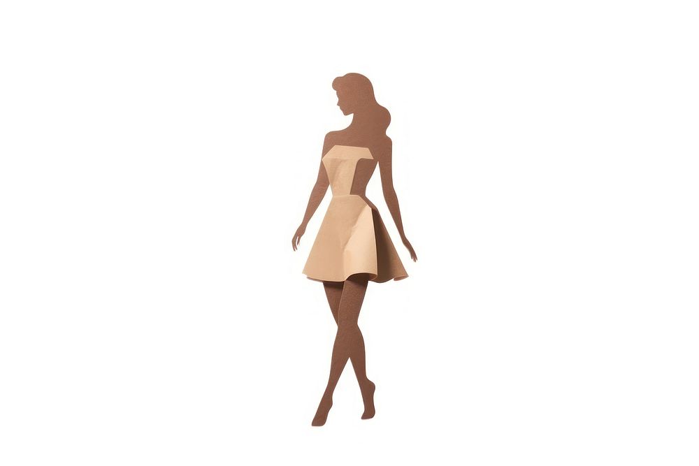Woman standing dress adult white background. AI generated Image by rawpixel.