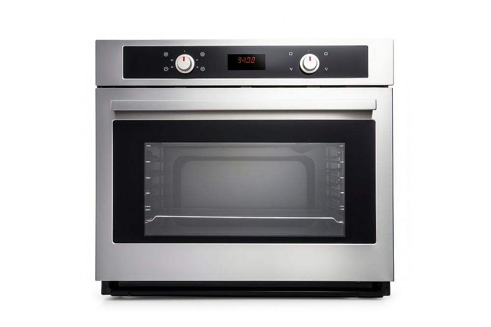Oven appliance white background technology. AI generated Image by rawpixel.