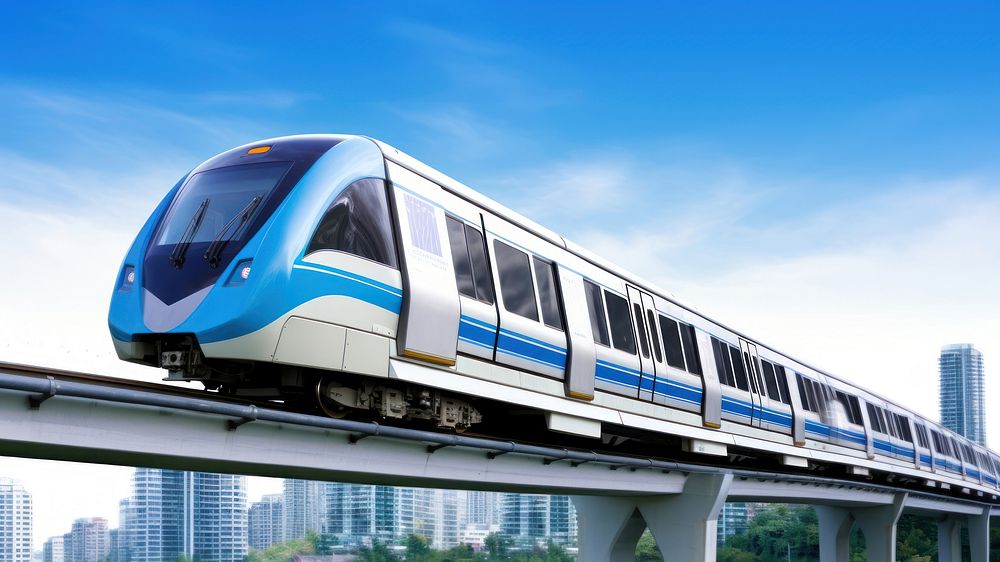 SkyTrain monorail vehicle railway. 