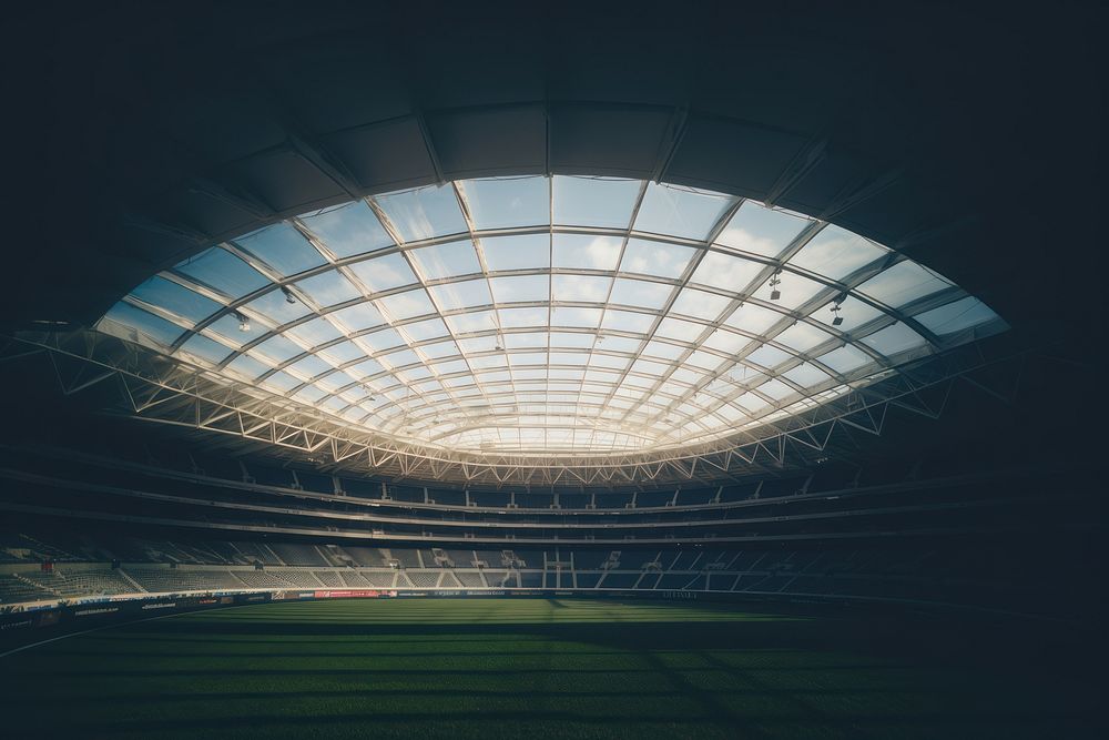 Stadium architecture outdoors building. AI generated Image by rawpixel.