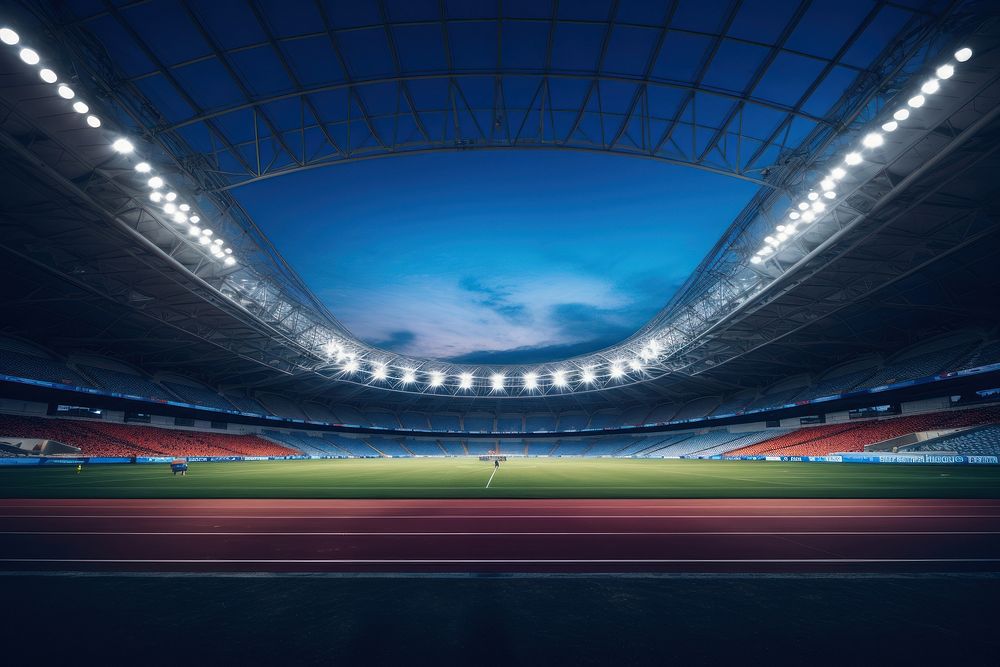 Stadium architecture sports arena. AI generated Image by rawpixel.