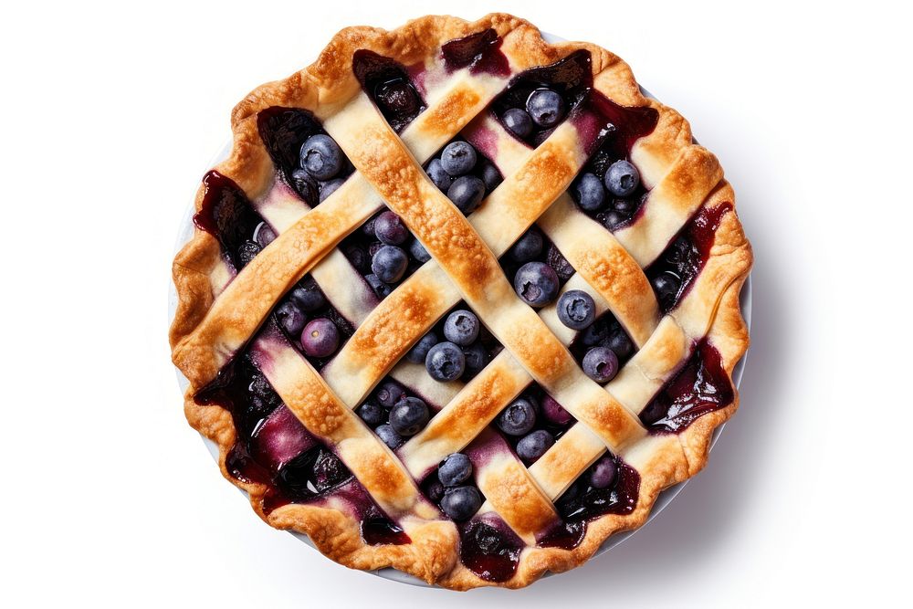 Blueberry pie dessert fruit food. AI generated Image by rawpixel.
