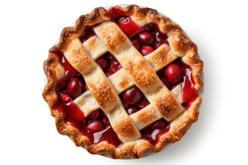 Cherry pie dessert food cake. AI generated Image by rawpixel.