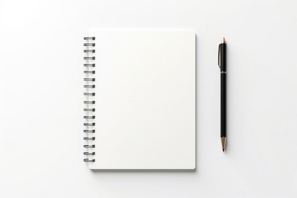 Stationary diary white page. AI generated Image by rawpixel.