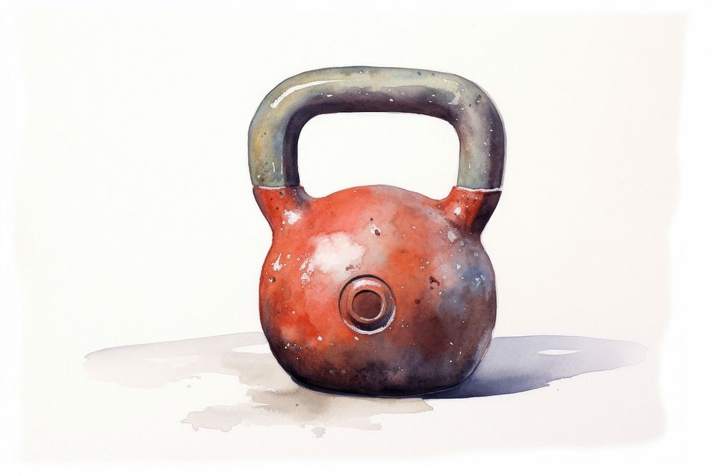 A 35lb kettlebell gym exercise weight. AI generated Image by rawpixel.
