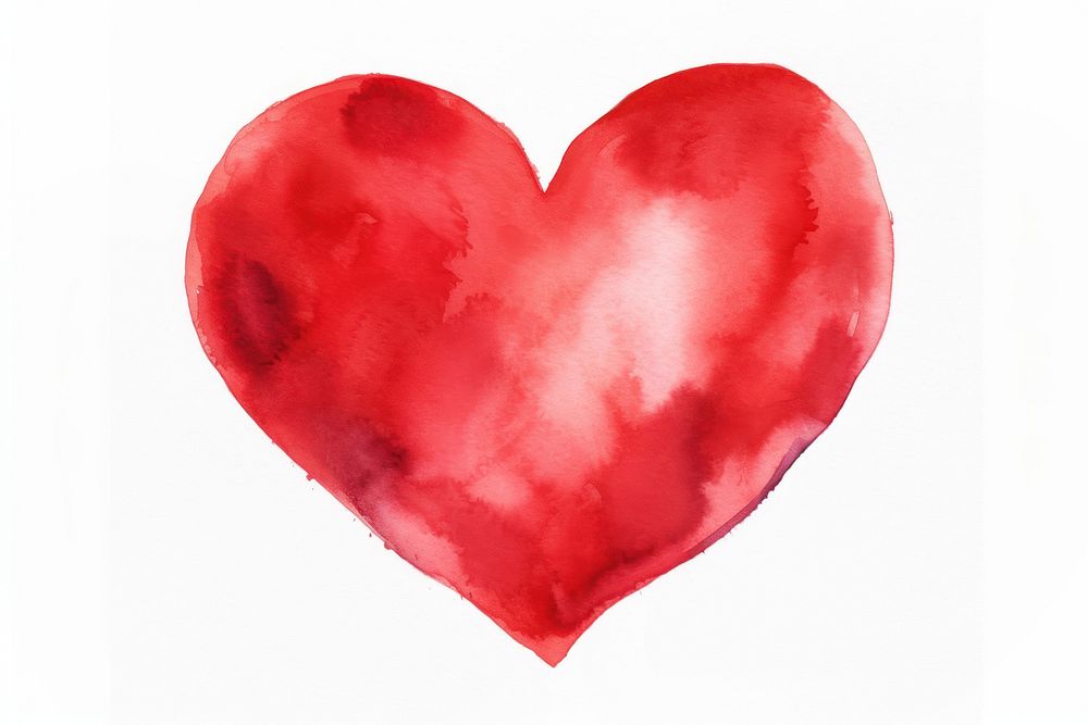 Hand-drawn heart backgrounds love red. AI generated Image by rawpixel.