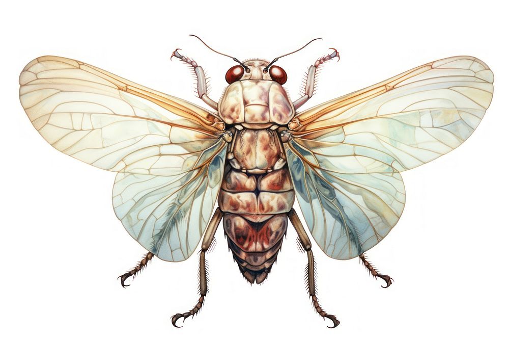 Cicada animal insect fly. AI generated Image by rawpixel.